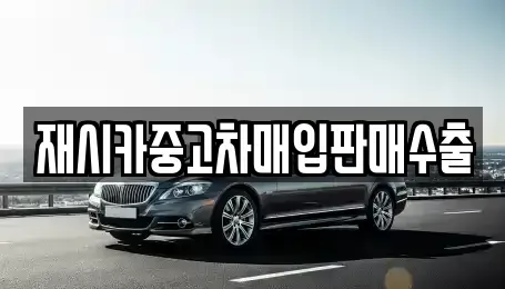 경기 김포시 풍무동 중고차매입 전문 재시카중고차매입판매수출