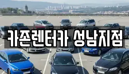 경기 성남시 중원구 성남동 렌트카 전문 카존렌터카 성남지점