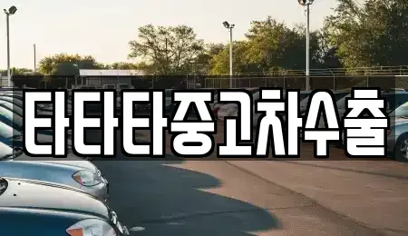 경기 안성시 금석동 중고차 전문 타타타중고차수출