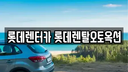 경기 안성시 렌트카 전문 롯데렌터카 롯데렌탈오토옥션