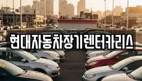 경기 의왕시 내손동 장기렌트카 전문 현대자동차장기렌터카리스