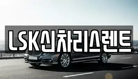 경기 이천시 백사면 렌트카 전문 LSK신차리스렌트