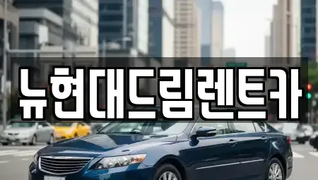 경기 이천시 중리동 렌트카 전문 뉴현대드림렌트카