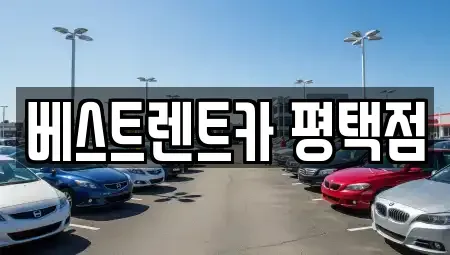 경기 평택시 합정동 단기렌트카 전문 베스트렌트카 평택점