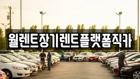 경기 포천시 소흘읍 장기렌트카 전문 월렌트장기렌트플랫폼직카