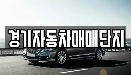 경기 포천시 소흘읍 중고차매매 전문 경기자동차매매단지
