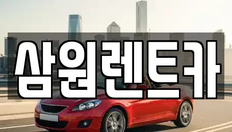 경기 하남시 상사창동 렌트카 전문 삼원렌트카