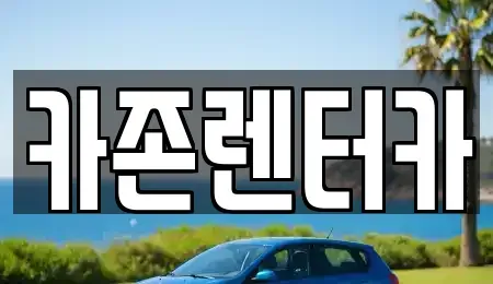 경기도 광주시 쌍령동 단기렌트카 전문 카존렌터카