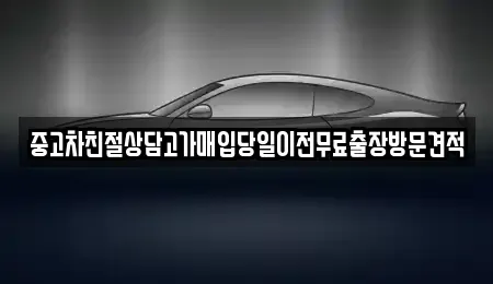 경기도 김포시 고촌읍 중고차매입 전문 중고차친절상담고가매입당일이전무료출장방문견적