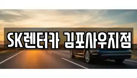 경기도 김포시 풍무동 장기렌트카 전문 SK렌터카 김포사우지점