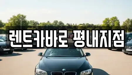 경기도 남양주시 렌트카 전문 렌트카바로 평내지점