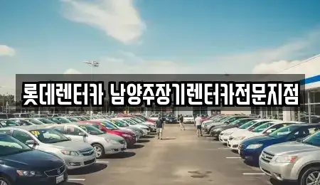 경기도 남양주시 장기렌트카 전문 롯데렌터카 남양주장기렌터카전문지점