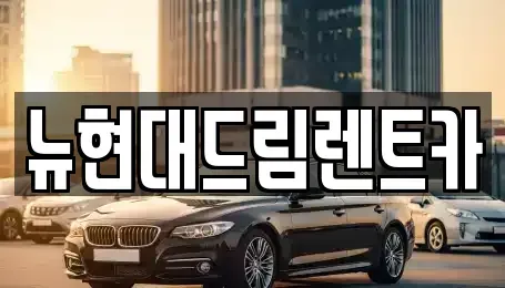 경기도 부천시 오정구 작동 장기렌트카 전문 뉴현대드림렌트카