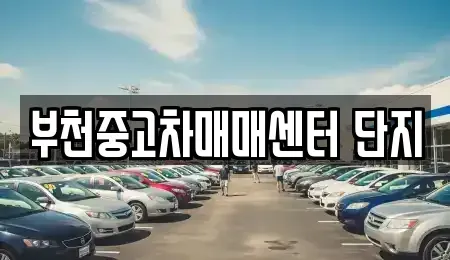 경기도 부천시 원미구 상동 중고차 전문 부천중고차매매센터 단지