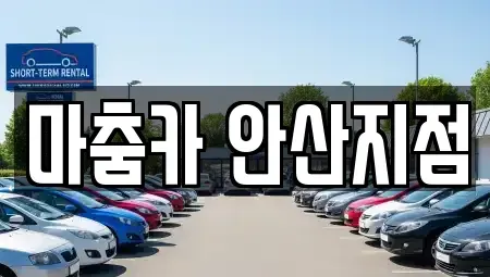 경기도 안산시 단원구 단기렌트카 전문 마춤카 안산지점