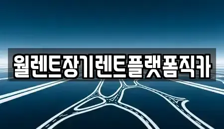 경기도 안산시 단원구 초지동 장기렌트카 전문 월렌트장기렌트플랫폼직카