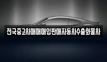 경기도 안산시 단원구 화정동 중고차 전문 전국중고차매매매입판매자동차수출화물차