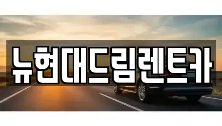 경기도 안산시 상록구 수암동 렌트카 전문 뉴현대드림렌트카