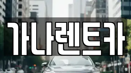 경기도 안성시 봉산동 렌트카 전문 가나렌트카