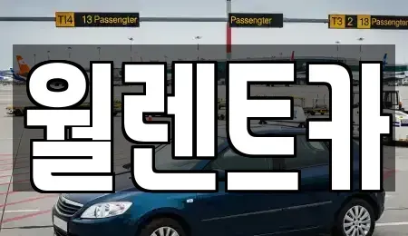 경기도 안성시 봉산동 렌트카 전문 월렌트카
