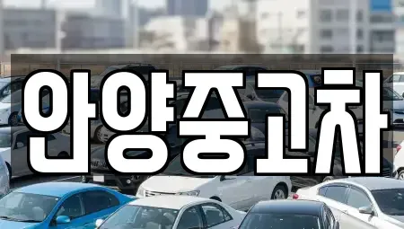 경기도 안양시 동안구 중고차 전문 안양중고차