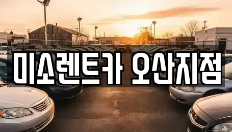 경기도 오산시 세교동 렌트카 전문 미소렌트카 오산지점