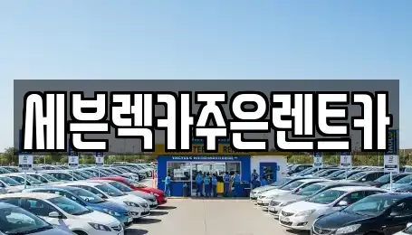 경기도 용인시 수지구 성복동 렌트카 전문 세븐렉카주은렌트카