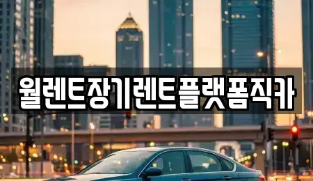 경기도 이천시 호법면 렌트카 전문 월렌트장기렌트플랫폼직카