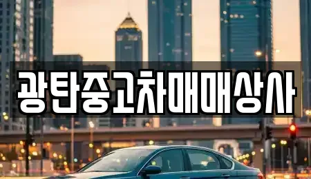 경기도 파주시 광탄면 중고차 전문 광탄중고차매매상사