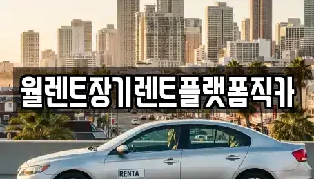 경기도 평택시 칠괴동 장기렌트카 전문 월렌트장기렌트플랫폼직카