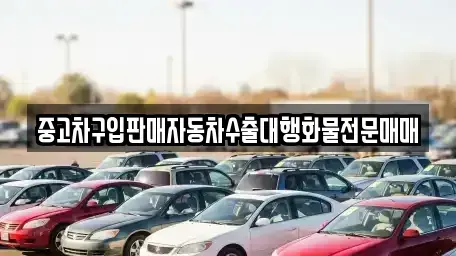 경기도 평택시 칠괴동 중고차매매 전문 중고차구입판매자동차수출대행화물전문매매