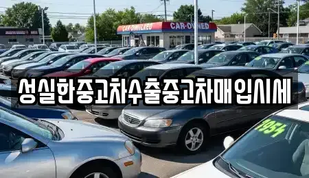 경남 진주시 계동 중고차매입 전문 성실한중고차수출중고차매입시세