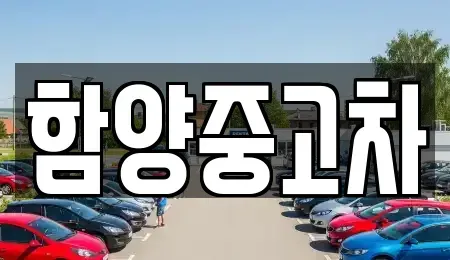 경남 함양군 중고차 전문 함양중고차