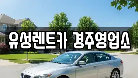 경북 경주시 율동 렌트카 전문 유성렌트카 경주영업소