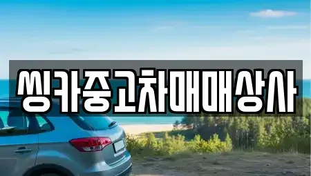 경북 경주시 율동 중고차 전문 씽카중고차매매상사