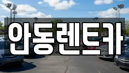 경북 안동시 정하동 렌트카 전문 안동렌트카