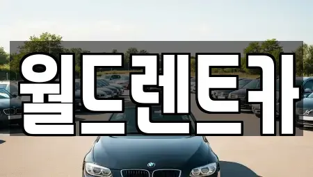 경북 안동시 정하동 렌트카 전문 월드렌트카