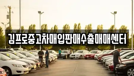 경북 안동시 정하동 중고차매입 전문 김프로중고차매입판매수출매매센터