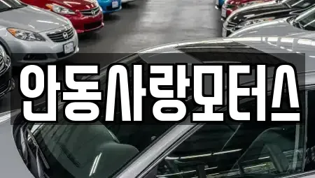 경북 안동시 풍산읍 중고차매입 전문 안동사랑모터스