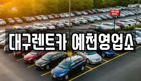 경북 예천군 예천읍 렌트카 전문 대구렌트카 예천영업소