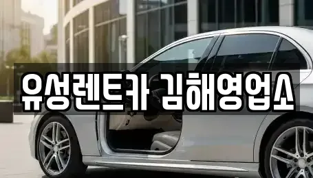 경상남도 김해시 외동 렌트카 전문 유성렌트카 김해영업소