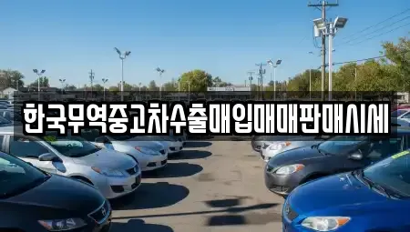 경상남도 김해시 외동 중고차 전문 한국무역중고차수출매입매매판매시세