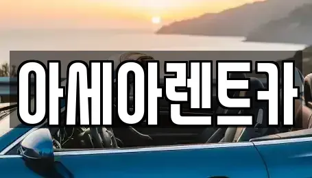 경상북도 상주시 성동동 렌트카 전문 아세아렌트카