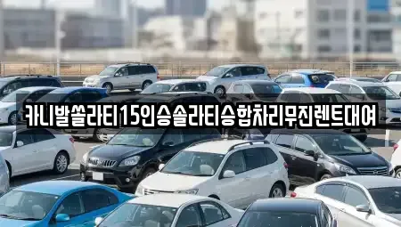 경상북도 상주시 성동동 렌트카 전문 카니발쏠라티15인승솔라티승합차리무진렌트대여