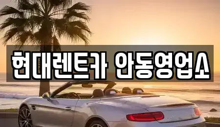 경상북도 안동시 안기동 렌트카 전문 현대렌트카 안동영업소