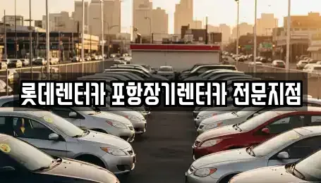 경상북도 포항시 남구 대도동 렌트카 전문 롯데렌터카 포항장기렌터카 전문지점