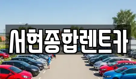 경상북도 포항시 장기렌트카 전문 서현종합렌트카