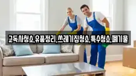 고독사청소,유품정리,쓰레기집청소,특수청소,폐기물