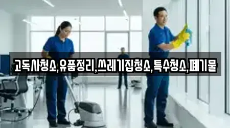 고독사청소,유품정리,쓰레기집청소,특수청소,폐기물