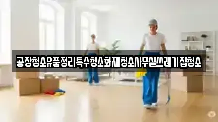 공장청소유품정리특수청소화재청소사무실쓰레기집청소